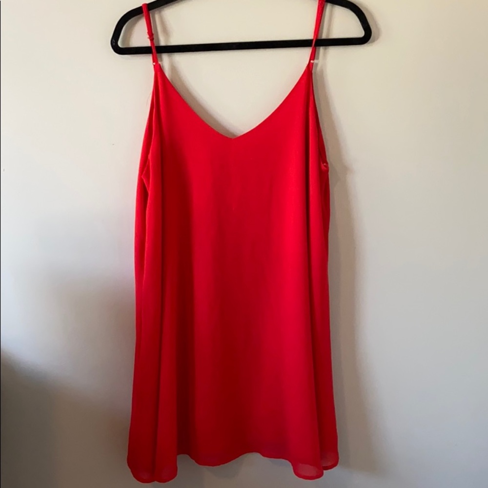 Flow Red Dress w/ lower back
